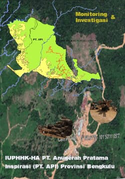 Monitoring dan Investigasi IUPHHK-HA PT. Anugerah Pratama Inspirasi (PT. API) Provinsi Bengkulu