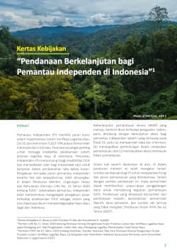 Kertas Kebijakan Pendanaan Berkelanjutan Bagi Pemantau Independen