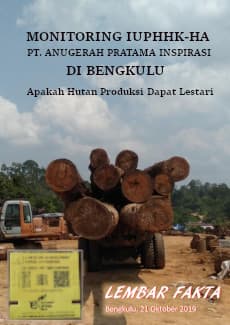 Monitoring IUPHHK-HA PT Anugerah Pratama Inspirasi di Bengkulu:Apakah Hutan Produksi dapat Lestari